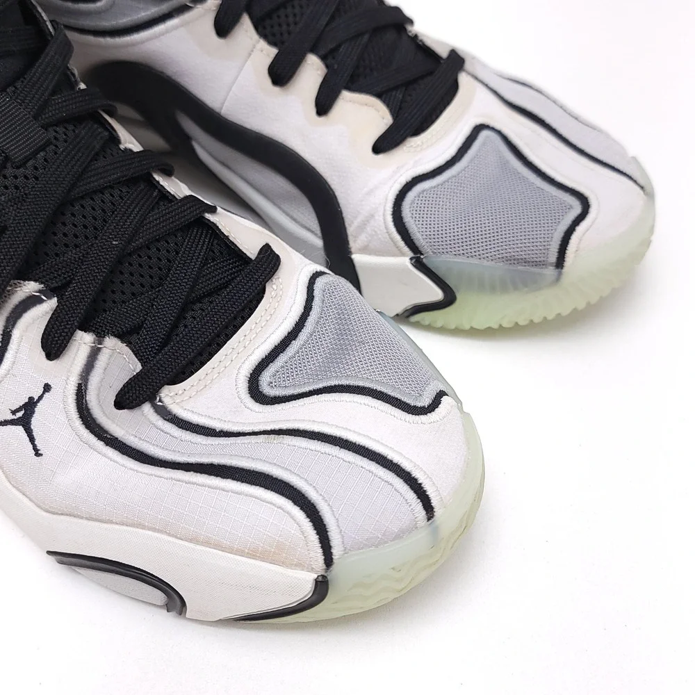 Jordan Tatum 3 ZEN Mens Basketball Shoes White Black FZ6598-001 Size 10
